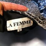 La Femme Animal Print Party Dress Photo 6