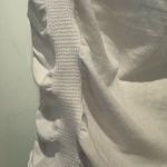 Athleta  Ruched Side Rib Knit Tank Top White Size L Photo 6