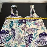 VINTAGE California Dynasty Dainty Satin Floral Sleepwear Cropped Cami Purple Size M Photo 7