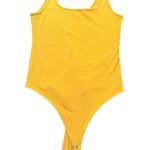 Abercrombie & Fitch L 90’s Seamless Ribbed Bodysuit Sunflower Yellow Square Neck Photo 6