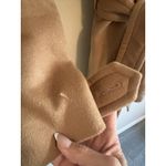 Diane Von Furstenberg  Belted Trench Coat Camel Wool Women’s Size M $998 Photo 7