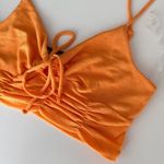 Almost Famous NWT slinky ruched crop top Photo 5