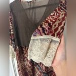 Buckle  BKE Boutique Small Printed Lace Blouse Casual Chiffon Multicolor Eclectic Photo 14