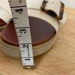 MIA womens  sandals size 11 Neves M white With Cheetah Print Buckle.  NWT Photo 4