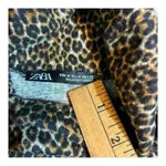 ZARA Animal Leopard Print Turtleneck Knit Top! Size medium (it runs small) Photo 7