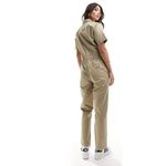 Dickies  Women's Vale Cotton Short Sleeve Coverall Jumpsuit Khaki, Size M, NWOT Photo 3