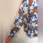 STINE GOYA NWOT Mandarin Collar Maxwell Satin Blouse In Wallpaper Size M Size M Photo 3