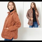 Isaac Mizrahi Quilted Barn Cognac Jacket- Small Photo 1