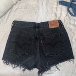 Levi's 501s Charcoal Jean Shorts for Women Photo 3