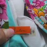 Leilani Floral Bikini Set Turquoise and Pink Push Up Top Vacation Tropical Sz 12 Blue Photo 14