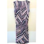Veronica M Womens XS sleeveless v neck multi colored wrap front dress Photo 1