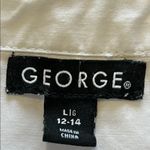 George Crisp White Collared Shirt Size L Photo 4