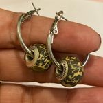 Viva Beads Boho Elegant Clay Beaded Hoop Earrings Earthy Design Gold Photo 9