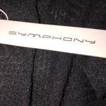 Symphony  size small black cable knit sweater cape Photo 4