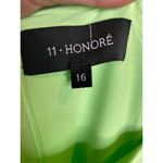 11 Honoré NEW 11 Honore Solange Midi Dress 16 Green One Shoulder Shift Woven Square Neck Photo 4
