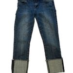 Kut From The Kloth Med Wash rolled cuff Boyfriend Jeans, Sz 2 Photo 1