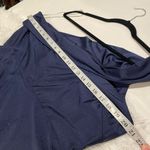 Cynthia & Sahar Luz Luxe Satin Stretch Formal Gown in Midnight Navy Size XXL Photo 4