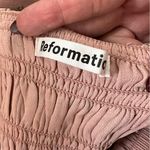 Reformation  Morris Smocked Mini Dress In Melody Light Pink Floral Print Photo 9