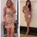 House Of CB  Sorrel Blush Lace Frill‎ Dress NWOT size S Photo 4