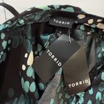 Torrid NWT  Green Satin Surplice Tie Open V‎ Back Long Sleeve Blouse Size 3X Photo 10