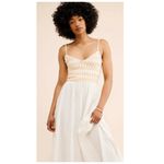 Free People Sweet Nothings Cotton Gauze Midi Sundress Size Small Photo 2