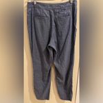 Rachel Roy Size 4 Blue Linen Blend High Waist Straight Leg Pants Photo 6