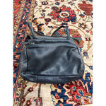 Arza New York Distressed Leather Crossbody Bag Blue Gray Boho Minimalist Photo 5