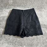 Rachel Parcell  Shorts Womens XS Eyelet Linen Black Pockets Elastic Band Stretch Photo 1