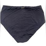 Laundry by Shelli Segal  High Waist Swim Bottom Black Size Large NWT Retro Photo 2