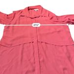 Joan Rivers  Button Front Blouse Size Large Pink Long Sleeve Workwear Top Photo 7