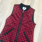 Old Navy red/black Buffalo vest sz XS. Photo 2