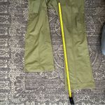 Nanette Lepore  Vintage Women’s Size 4 Olive Army Green Belted Flared Pants Photo 7