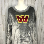 NFL NWT Washington Commanders Women's Heathered Gray Pullover Sweatshirt‎ Size XL Photo 0