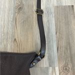 Elliott Lucca Dark Brown Pebbled Leather Crossbody Bag Photo 7