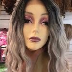 Long grey ombré wig Swisslace Lacefront 2020 Wig Silver Photo 7