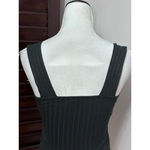 BP  Crop Tank Top Sleeveless Straight Neck Ribbed Stretchy Black Women's XS NWOT Photo 5