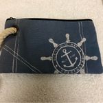 Nautical Wristlet / Change Purse / Cosmetics Bag Blue Photo 3
