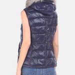 Gap Faux Fur Puffer Vest Jacket Navy Blue Cozy Primaloft Down Alternative XS new Photo 10