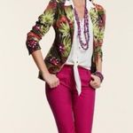 Chico's  tropical floral print comfort blazer jacket Photo 2