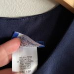 Vintage Vicki Wayne Navy Sheath Dress Colorblock Trim USA Made retro modest Blue Size 14P Photo 6