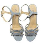 Badgley Mischka Shoes Womens Size 7.5 Glitter Strappy Heels Sandals Dressy Forma Photo 0