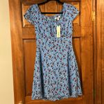 BB Dakota Blue Floral Mini Dress, 6, NWT Photo 5