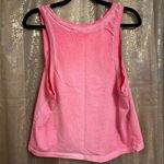 PINK - Victoria's Secret  Bright Pink Cropped Faded Dyed Tank Top Medium Photo 1