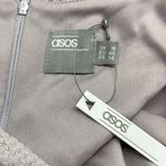 ASOS NWT Lilac Textured V-Neck Faux Wrap Midi Dress Size 14 Photo 5