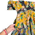 Anthropologie Printed V-Neck Maxi Dress Size: 2P Photo 7