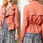 Anthropologie HEI HEI Denin Orange Anorak Utility Jacket Sz S Photo 1