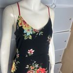 Lulu’s Go Fleur a Twirl Black Floral Print Handkerchief Midi Dress Size Large Black Photo 11