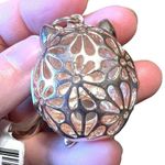 Boutique Bag Charm Keychain Rose Gold Tone and Rhinestone Owl Fashion Photo 7