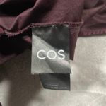 COS Dress 6 Puff Sleeve Midi Prairie Cottage Milkmaid Witchy Goth Flowy Pleated Photo 3