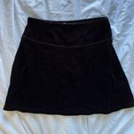 Black velvet mini skirt Photo 1